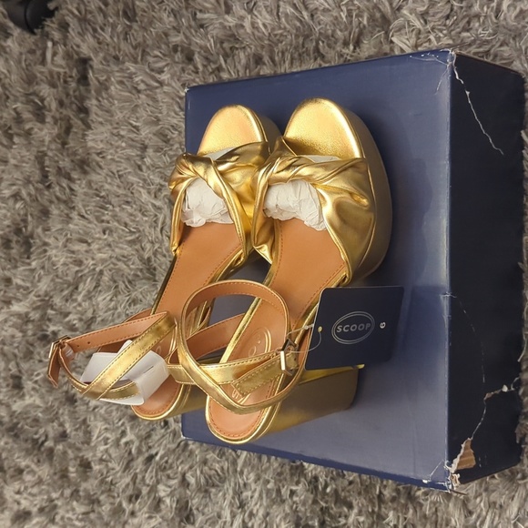 Scoop Women's Platform Heeled Sandals Size 6 - Picture 2 of 5